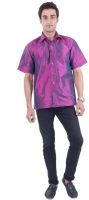 Scot Wilson Men's Solid Casual Pink Shirt