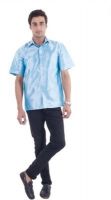 Scot Wilson Men's Solid Casual Light Blue Shirt