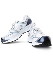 Sparx Sturdy White & Blue Sports Shoes