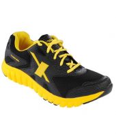 Sparx Stylish Black And Yellow Sports Shoes