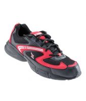 Sparx Vigorous Black & Red Sports Shoes