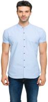 Status Quo Men's Solid Casual Blue Shirt