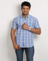 Sting Men's Checkered Casual Multicolor Shirt
