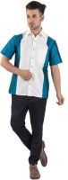 Warrior Men's Self Design Casual Multicolor Shirt