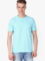 Aventura Outfitters Blue Solid Henley T-Shirts