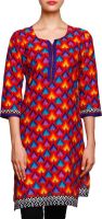 Awesome Casual Printed Women's Kurti(Red)