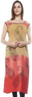 Awwmaze Casual, Formal Printed Women's Kurti(Black, Red)