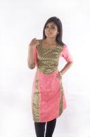 Buenos Dias Festive Solid Women's Kurti(Pink)