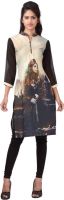 Dewberry Casual Graphic Print Women's Kurti(Multicolor)