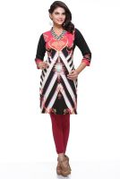 Dove Party Printed Women's Kurti(Multicolor)