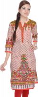Fab Rajasthan Unique Arts Casual Printed Women's Kurti(Multicolor)