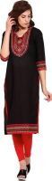 FAA Casual Printed Women's Kurti(Black)