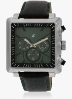 Fastrack 3111Sl02-Dd791 Black/Green Chronograph Watch