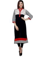 inkdice Casual Printed Women's Kurti(Multicolor)