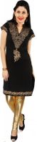 Koelle Caro Casual, Festive Printed Women's Kurti(Black)