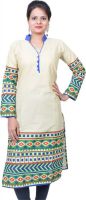 Lavanyafashion Casual Printed Women's Kurti(Beige, Blue, Green)