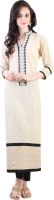 Libas Self Design Women's Straight Kurta(Beige)