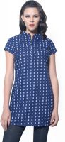 Meira Party Printed Women's Kurti(Blue)