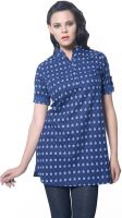 Meira Party Printed Women's Kurti(Blue)