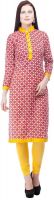 Menka Printed Women's Kurti(Red)