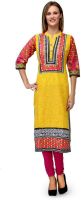 Yashasvi Casual Printed Women's Kurti(Yellow)