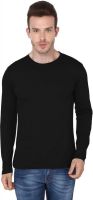 99Tshirts Solid Men's Round Neck Black T-Shirt