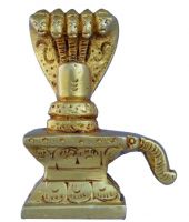 Aakrati Yellow Brass Made Shivlinga For Worship