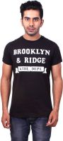 Brooklyn And Ridge Graphic Print, Printed Men's Round Neck Black T-Shirt
