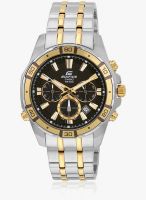Casio Edifice Efr-534Sg-1Avdf (Ex175) Silver-Gold/Black Analog Watch