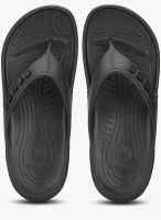 Crocs Baya Black Flip Flops