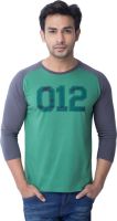 Cult Fiction Printed Men's Round Neck Green T-Shirt