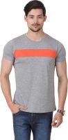 FROST Solid Men's Round Neck Grey T-Shirt