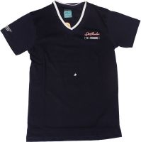 Getzen Solid Men's V-neck Dark Blue T-Shirt