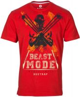 Huetrap Graphic Print Men's Round Neck Red T-Shirt
