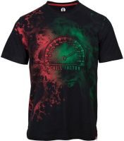 Huetrap Graphic Print Men's Round Neck Black T-Shirt