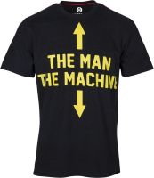Huetrap Graphic Print Men's Round Neck Black T-Shirt