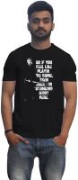 Lovely Collection Graphic Print Men's Round Neck Black T-Shirt