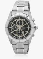 Seiko SNDE65P1-S Silver/Black Chronograph Watch