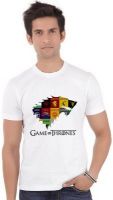 ShopMantra Graphic Print Men's Round Neck White T-Shirt