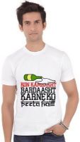 ShopMantra Graphic Print Men's Round Neck White T-Shirt ShopMantra Graphic Print Men's Round Neck White T-Shirt