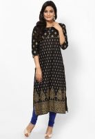 Shree Black Printed Kurta