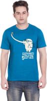 Tantra Graphic Print Men's Round Neck Blue T-Shirt