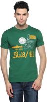 Teen Tees Graphic Print Men's Round Neck Dark Green T-Shirt