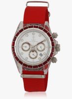 Toy Watch W Tw9010rd Red/White Chronograph Watch