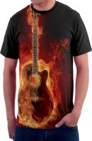 Triumph Graphic Print Men's Round Neck Black T-Shirt