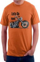 Triumph Printed Men's Round Neck Orange T-Shirt