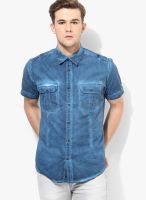 Blue Saint Blue Casual Shirt