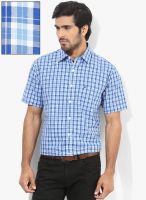 Allen Solly Blue Slim Fit Casual Shirt