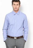 Arrow Blue Striped Slim Fit Formal Shirt