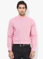 Arrow New York Pink Checked Slim Fit Formal Shirt